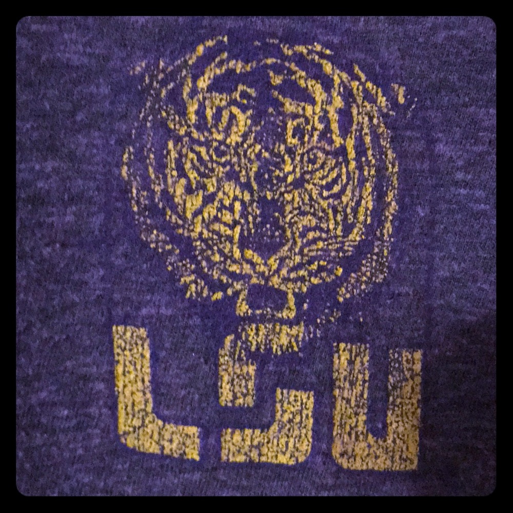Rare Vintage LSU Retro Collard Shirt